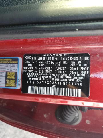 2017 KIA SORENTO LX - 5XYPGDA54HG211798