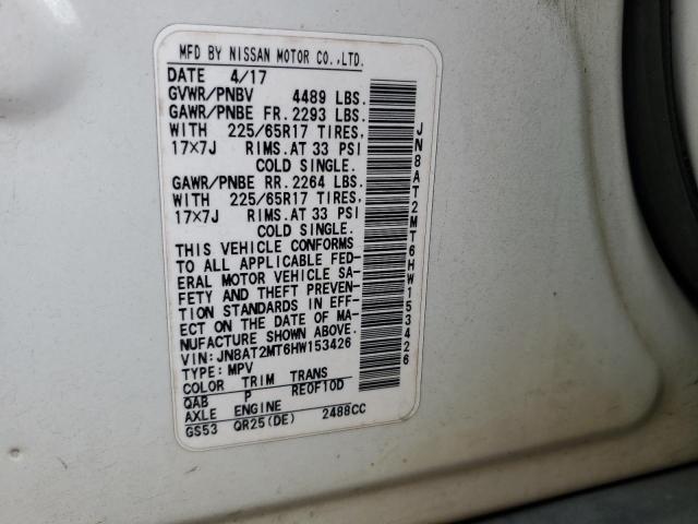 2017 NISSAN ROGUE S - JN8AT2MT6HW153426