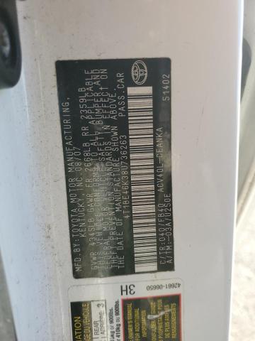 2008 TOYOTA CAMRY CE #3279842274