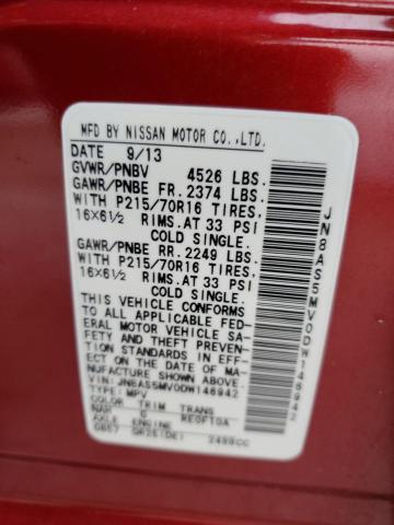 2013 NISSAN ROGUE S - JN8AS5MV0DW146942