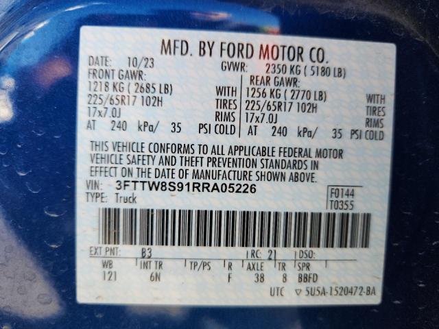 2024 FORD MAVERICK L 3FTTW8S91RRA05226