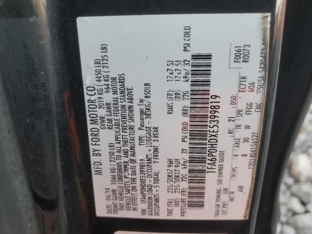 2014 FORD FUSION SE - 1FA6P0HDXE5399819