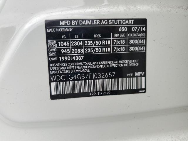 2015 MERCEDES-BENZ GLA 250 4MATIC #3304499523