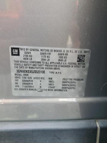 2018 CHEVROLET EQUINOX LT - 3GNAXKEX6JS523106