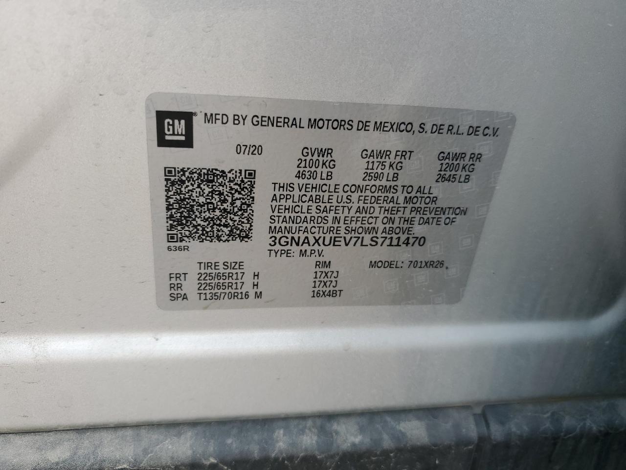 CHEVROLET EQUINOX LT