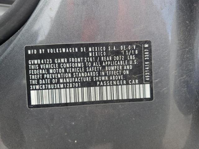 2019 VOLKSWAGEN JETTA S 3VWCB7BU3KM128701