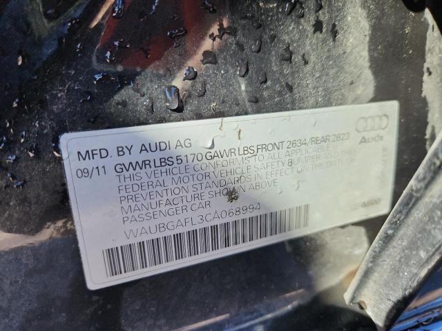 2012 AUDI S4 PREMIUM #3293553407