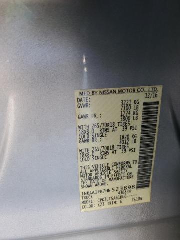 2017 NISSAN TITAN S #3287706011