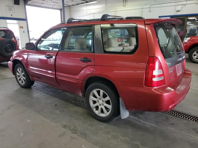 SUBARU FORESTER 2.5XS 2005 red  gas JF1SG65625H717017 photo #3