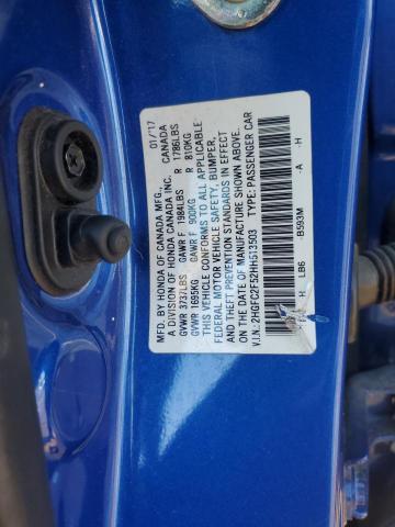 2017 HONDA CIVIC LX - 2HGFC2F52HH513503