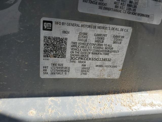 2025 CHEVROLET SILVERADO K1500 TRAIL BOSS CUSTOM #3281796891