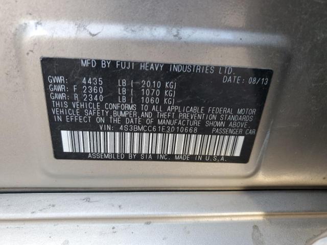 2014 SUBARU LEGACY 2.5 - 4S3BMCC61E3010668