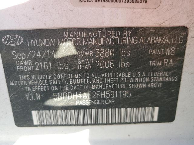 2015 HYUNDAI ELANTRA SE #3302795890