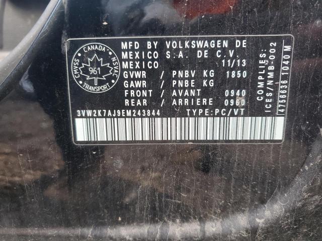 2014 VOLKSWAGEN JETTA BASE - 3VW2K7AJ9EM243844