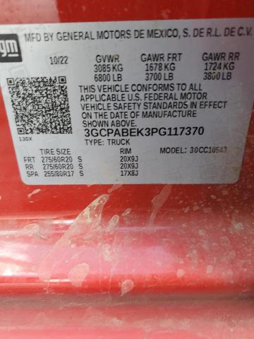 2023 CHEVROLET SILVERADO C1500 CUSTOM #3278722609