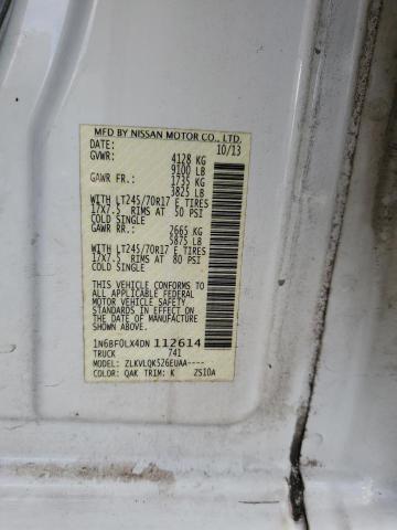 2013 NISSAN NV 2500 #3296967851