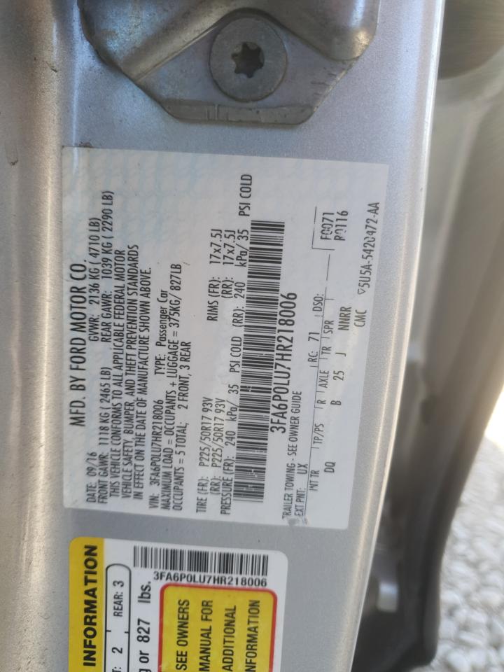 FORD FUSION SE HYBRID