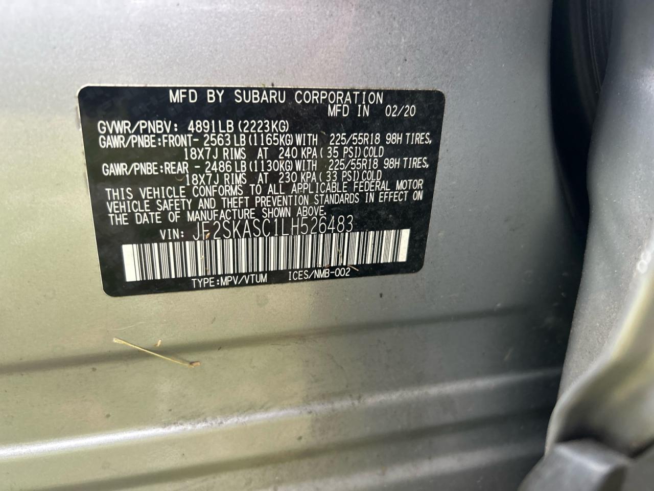 SUBARU FORESTER LIMITED