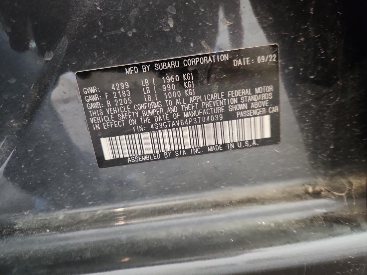 SUBARU IMPREZA PREMIUM