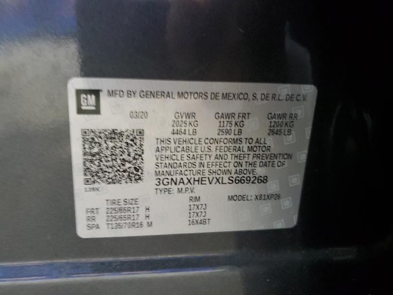 2020 CHEVROLET EQUINOX LS #3298017151