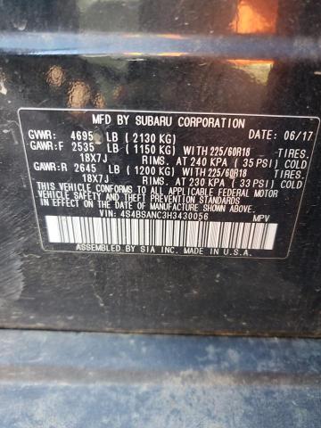 2017 SUBARU OUTBACK 2. - 4S4BSANC3H3430056