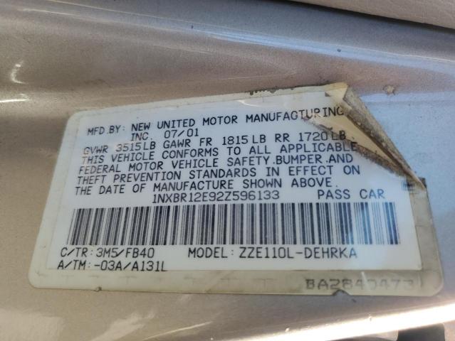 2002 TOYOTA COROLLA CE #3285940567