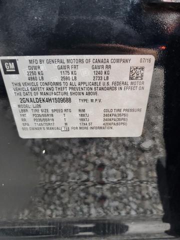 2017 CHEVROLET EQUINOX PR #3291379159