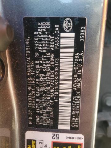 2019 TOYOTA CAMRY L - 4T1B11HK1KU205173