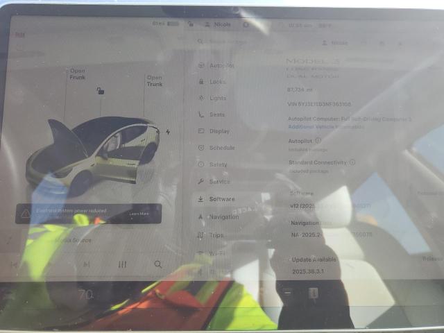 2022 TESLA MODEL 3 #3315598772