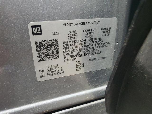 2023 CHEVROLET TRAILBLAZE KL79MRSL1PB103317