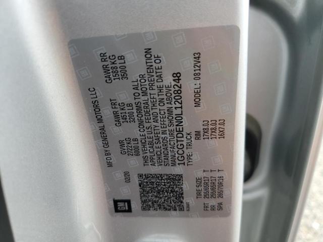 2020 CHEVROLET COLORADO Z71 1GCGTDEN0L1208248