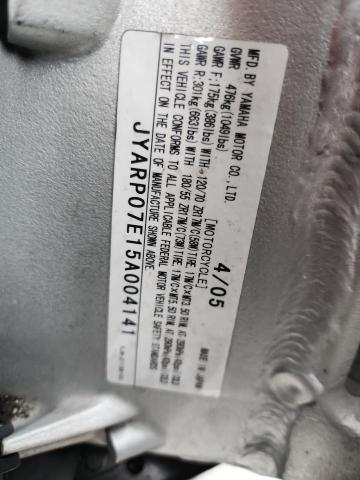 2005 YAMAHA FJR1300 #3282633062