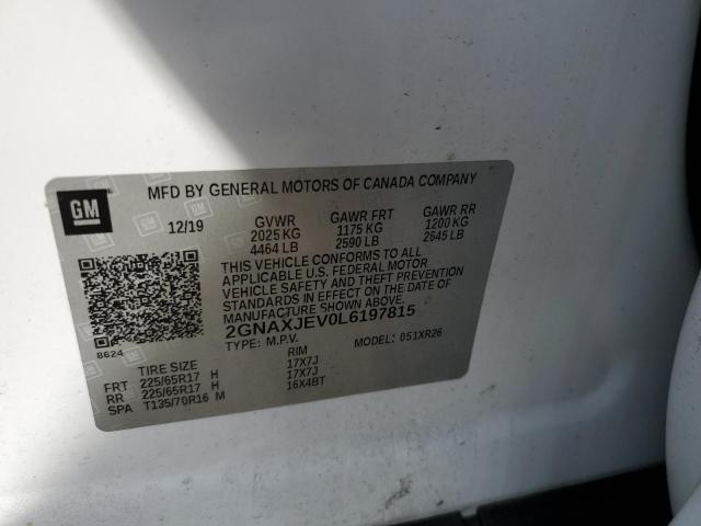 2020 CHEVROLET EQUINOX LT - 2GNAXJEV0L6197815