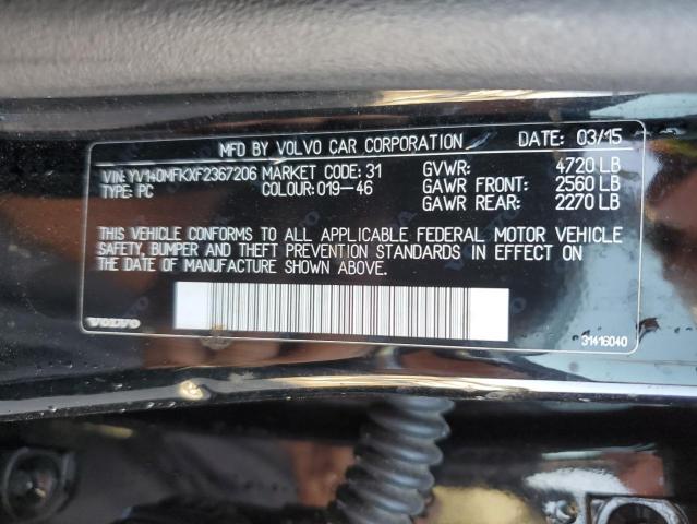 2015 VOLVO S60 PREMIE YV140MFKXF2367206