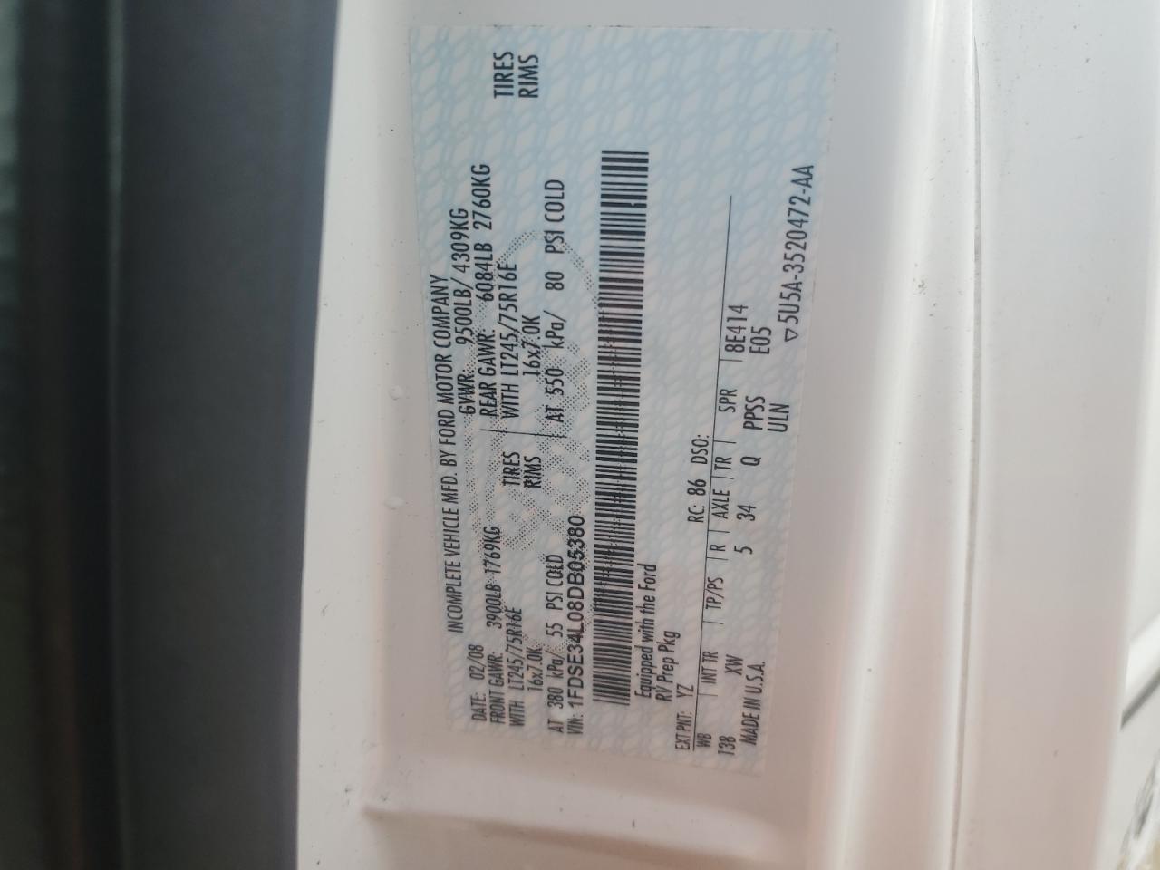 Lot #3277168927 2009 FORD ECONOLINE