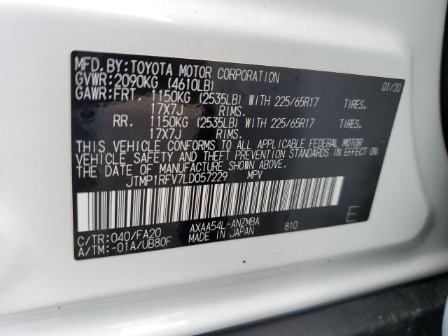 2020 TOYOTA RAV4 XLE - JTMP1RFV7LD057229