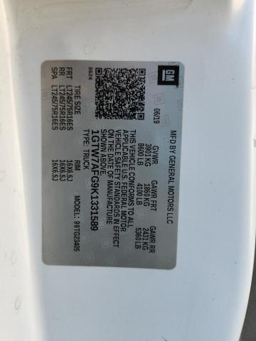 2019 GMC SAVANA G25 1GTW7AFG9K1331589