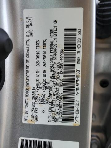 2021 TOYOTA TACOMA DOU - 3TYCZ5AN9MT034827