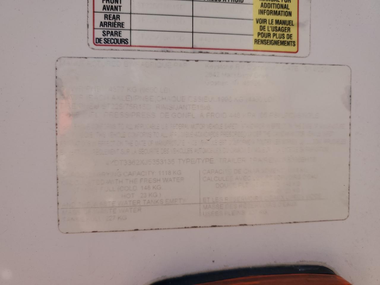 Lot #3282526899 2018 SUN TRAILER