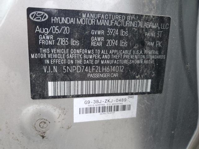 2020 HYUNDAI ELANTRA SE - 5NPD74LF2LH614012