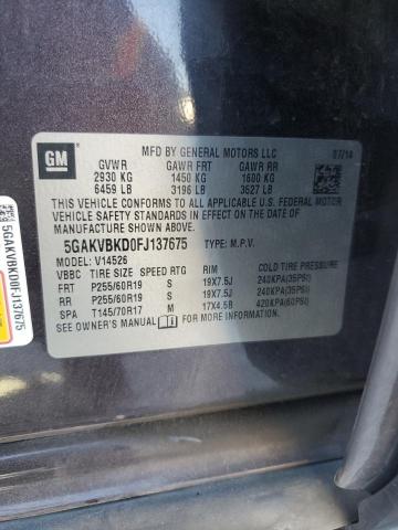 2015 BUICK ENCLAVE - 5GAKVBKD0FJ137675