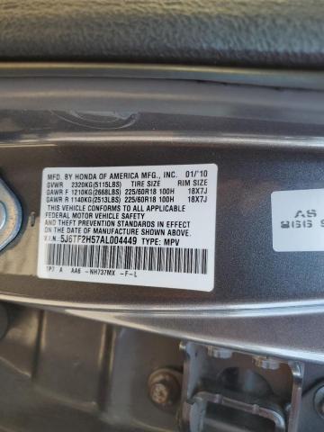 2010 HONDA ACCORD CROSSTOUR EXL - 5J6TF2H57AL004449