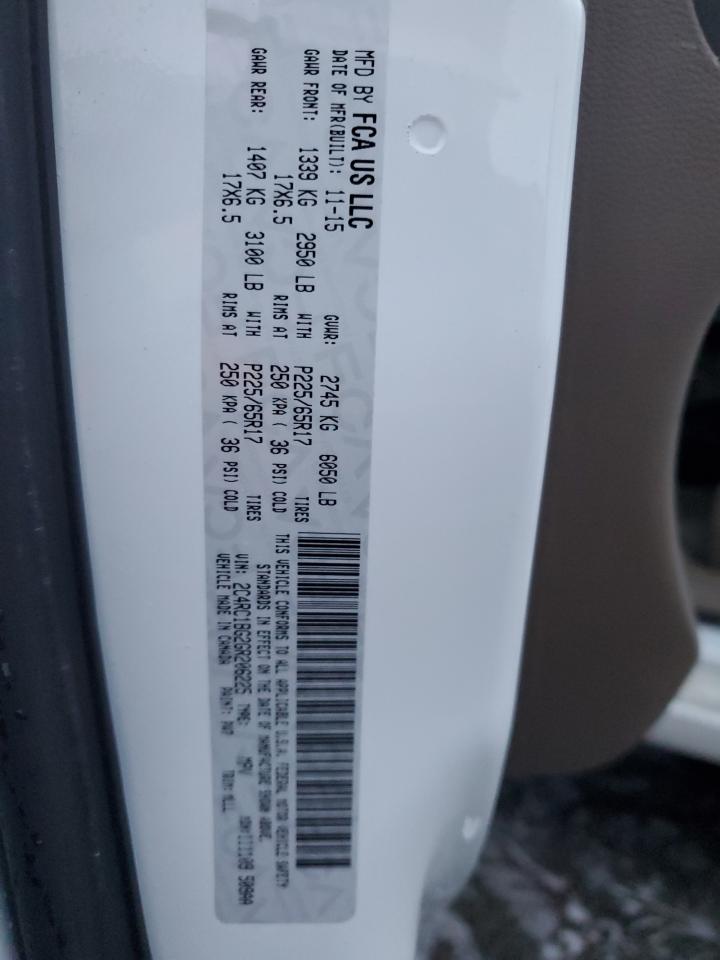 Lot #3302816921 2016 CHRYSLER TOWN & COU