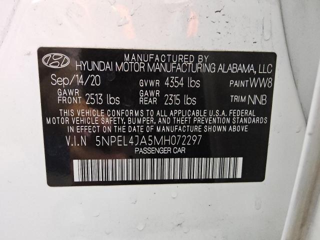 2021 HYUNDAI SONATA SEL - 5NPEL4JA5MH072297