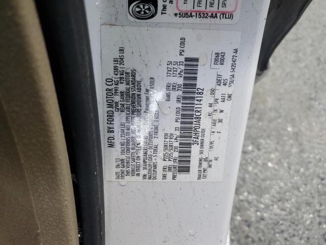 2012 FORD FUSION SEL - 3FAHP0JA8CR114182