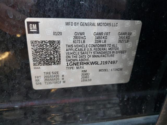 2020 CHEVROLET TRAVERSE L #3265259983