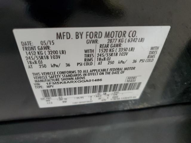 2016 FORD EXPLORER P - 1FM5K8ARXGGA01486