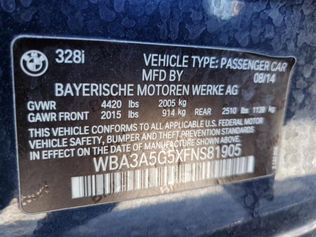 2015 BMW 328 I WBA3A5G5XFNS81905