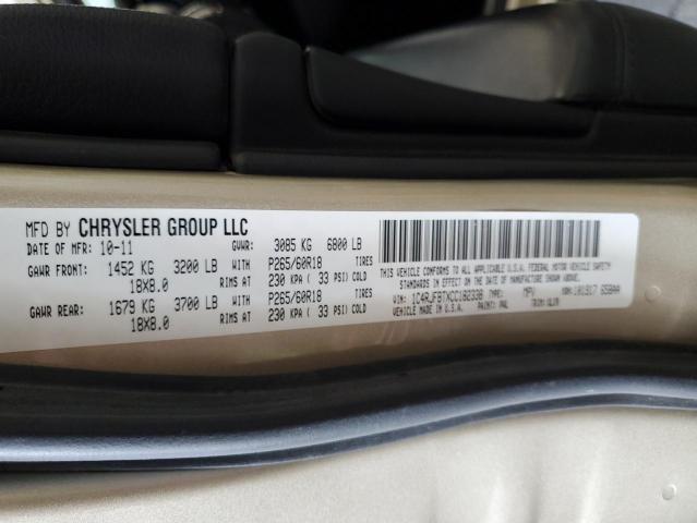 2012 JEEP GRAND CHER #3311483240