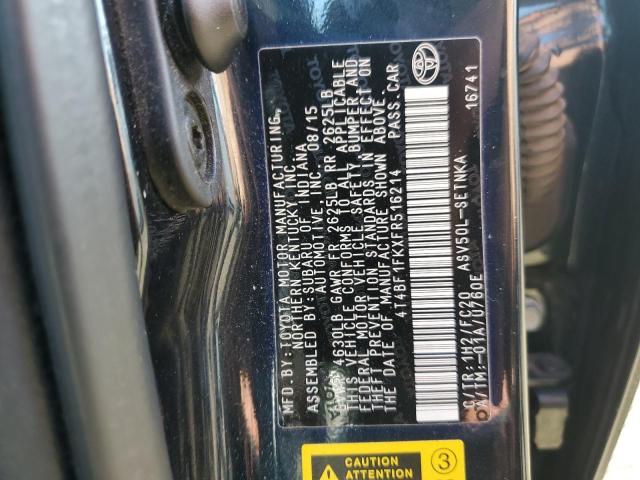 2015 TOYOTA CAMRY LE #3290206204